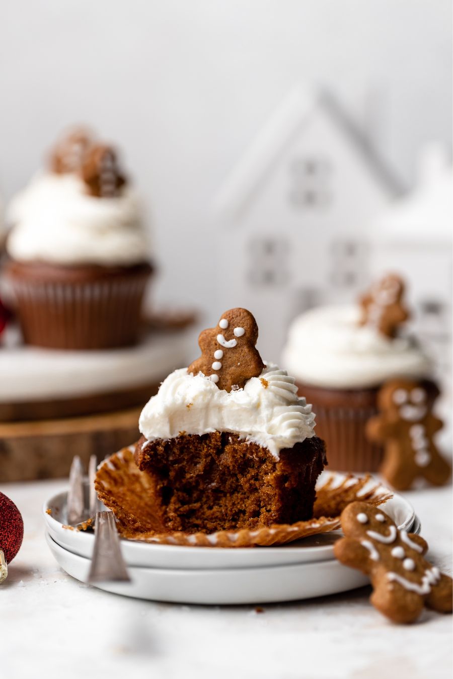 Ultra-Moist Gingerbread Cupcakes - Topped With Honey